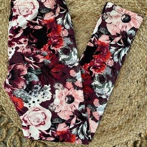 Leggings pink floral